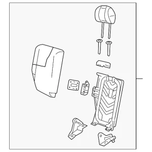 Seat Back Assembly - Mazda (ZZDL-88-260-05)