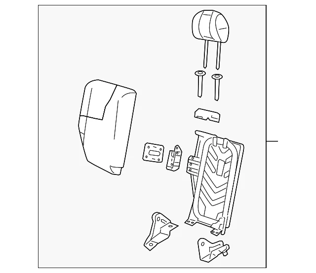 Seat Back Assembly - Mazda (ZZDL-88-260-05)