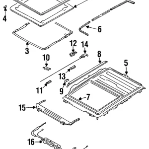 Sunroof Frame Tape - Mazda (LA94-69-845)