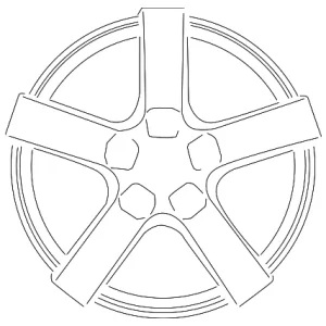 Wheel, Alloy - Mazda (9965-D6-6560)