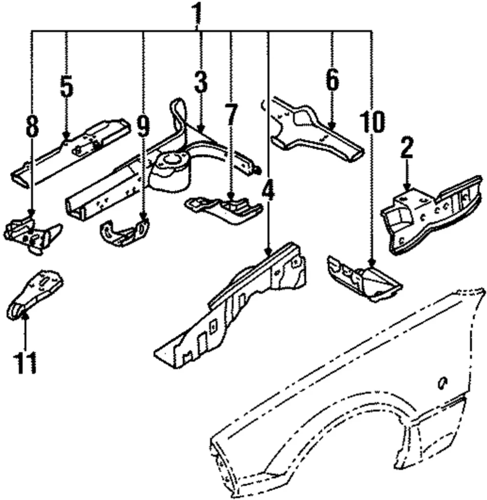 Apron Panel - Mazda (NA01-54-210G)