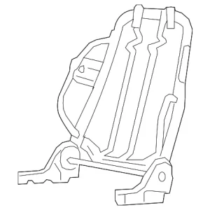 Seat Back Frame - Mazda (ZZCA-88-680)