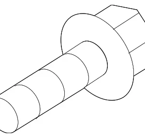 Bumper Cover Support Rail Screw - Mazda (9CR6-00-516B)