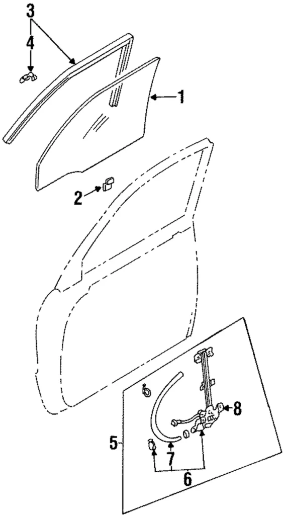 Window Motor - Mazda (L011-58-58X)