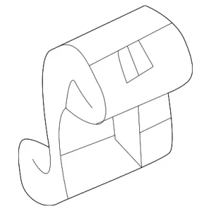 Belt Weather-Strip Clip - Mazda (T001-50-649A)