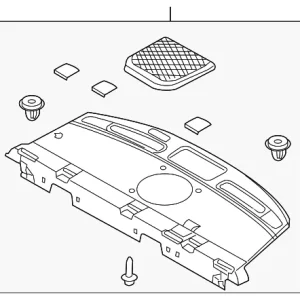 Pkg Tray Trim - Mazda (GP9A-68-3A0D-02)
