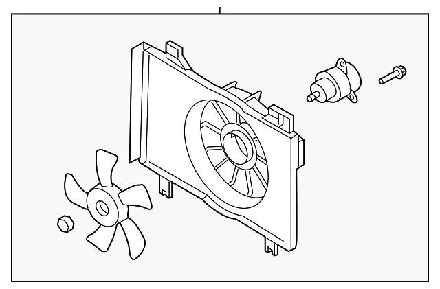 Fan Assembly - Mazda (ZJ38-15-025B)
