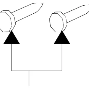 License Bracket Bolt - Mazda (9H66-00-616B)