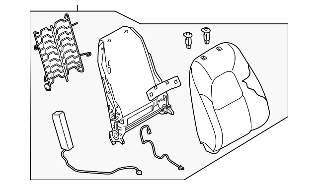 Seat Back Assembly - Mazda (KN3V-88-180-03)