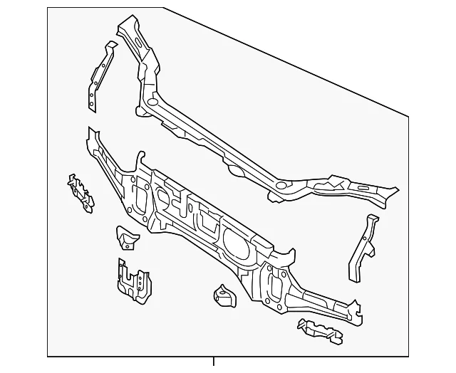 Radiator Support - Mazda (FF14-53-100)