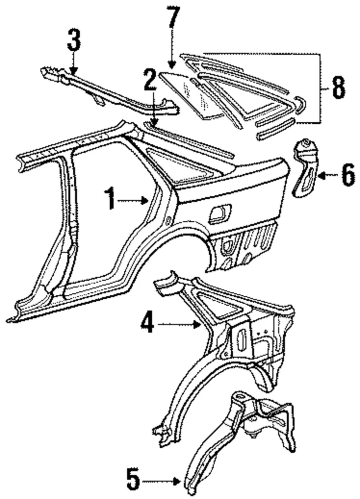 Outer Panel - Mazda (GJY7-70-41XA)