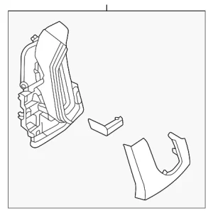 Dashboard Air Vent - Mazda (VA40-55-130B-02)