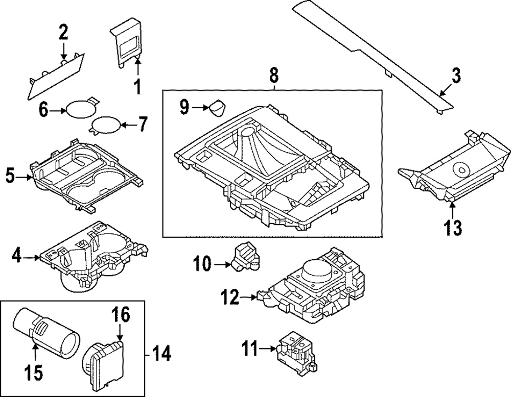Cup Holder - Mazda (VA40-64-39XA)