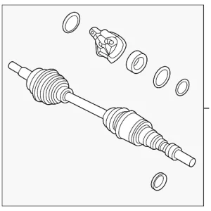 Axle Assembly - Mazda (GD00-25-50X)