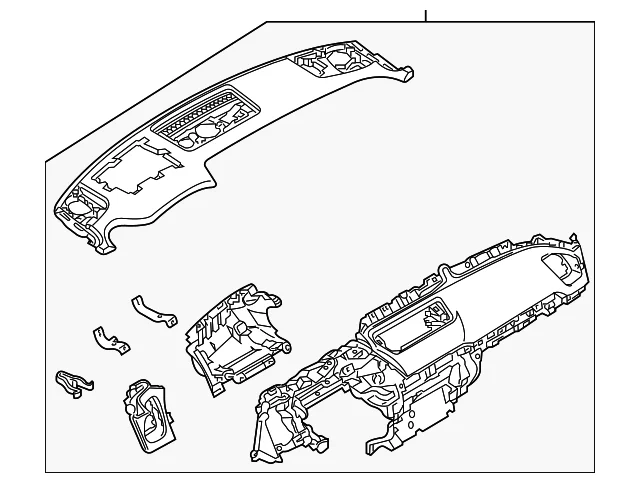 Instrument Panel - Mazda (TK52-60-330G-02)