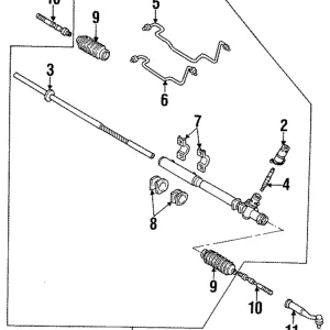 Pressure Line Bushing - Mazda (HG30-32-123)
