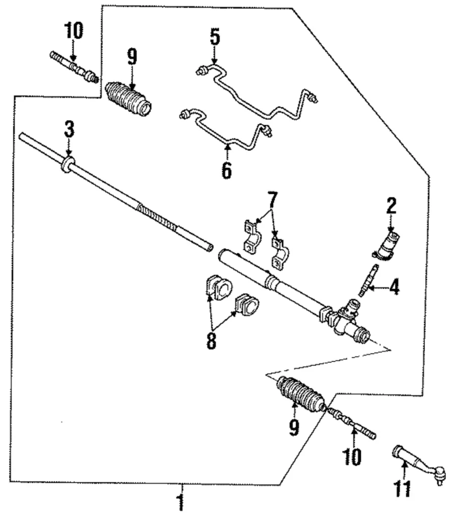 Outer Tie Rod - Mazda (H380-32-280)