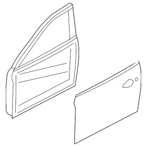 Door Shell - Mazda (GHY0-58-02XJ)
