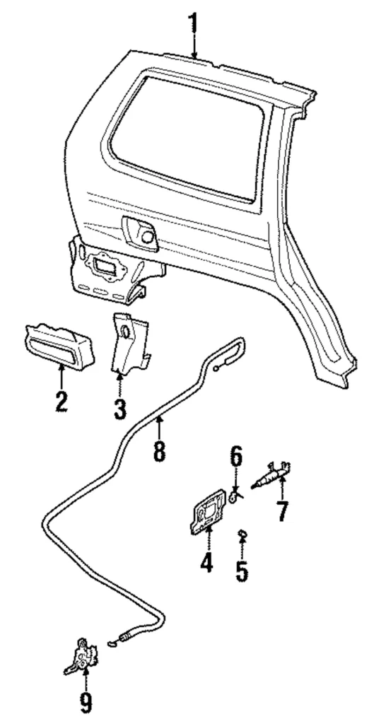 Door Actuator - Mazda (FB01-56-890A)