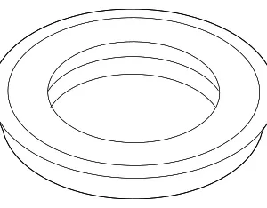 Filler Tube Grommet - Mazda (TK48-67-491)