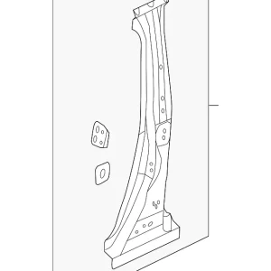 Center Pillar Reinforced - Mazda (B4YA-70-360A)