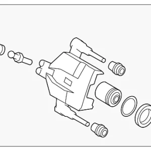 Disc Brake Caliper - Mazda (L232-26-61XA)