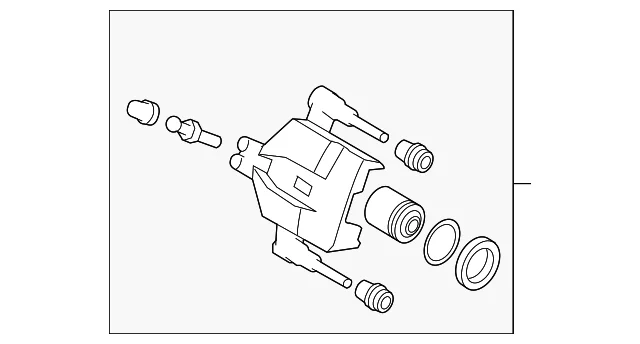 Disc Brake Caliper - Mazda (L232-26-61XA)