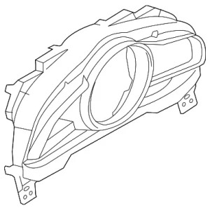 Cluster Bezel - Mazda (B63C-55-214)