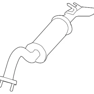 Resonator W/Pipe - Mazda (ZZD1-40-200A)