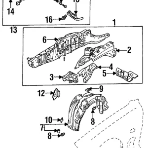 Apron Reinforced - Mazda (FD01-54-270A)
