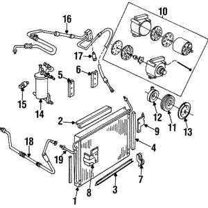 HVAC Pressure Switch - Mazda (ZZM0-61-512)