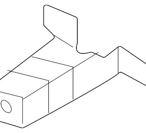 Quarter Trim Panel Bracket - Mazda (VA40-68-854)