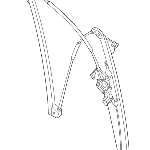 Arm Base(L) Window - Mazda (KMV6-59-590C)