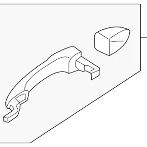 Handle, Outside - Mazda (GS1D-72-410G-19)