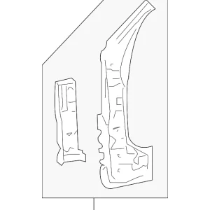 Hinge Pillar Reinforced - Mazda (ZZCA-70-210)