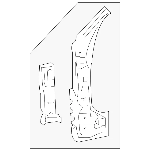 Hinge Pillar Reinforced - Mazda (ZZCA-70-210)