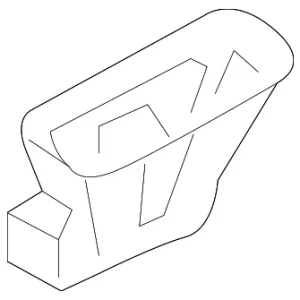 Rear Panel Duct - Mazda (G46G-61-8A3)