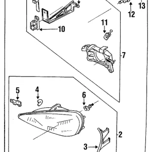 Headlamp Assembly - Mazda (8BE7-51-030)