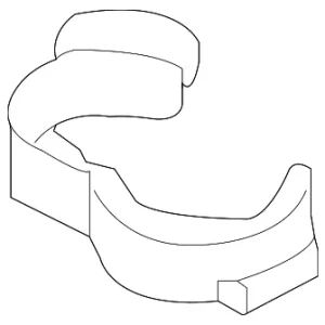 Lower Oxygen Sensor Clip - Mazda (B01W-67-CC1)