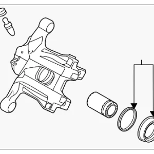 Caliper Assembly - Mazda (DGY6-26-61X)