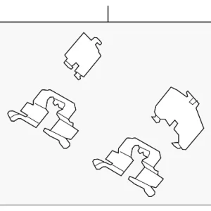 Brake Pads Retainer Kit - Mazda (K0Y1-26-49ZA)