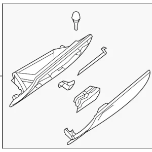 Glove Box Door - Mazda (BBM4-64-040J-31)