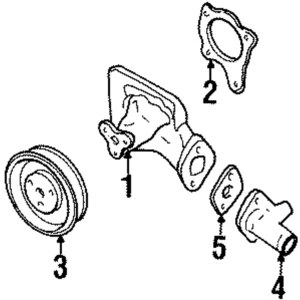Water Inlet - Mazda (B632-15-161B)