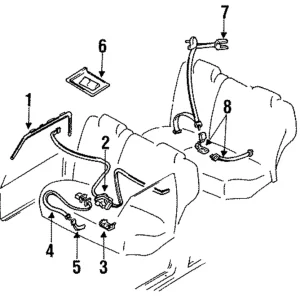 Shoulder Belt - Mazda (BR93-57-930G)
