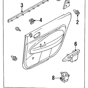 Lock Knob Bezel - Mazda (GJ21-68-421A-09)