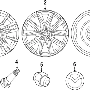 Wheel, Alloy - Mazda (9965-F2-7070)