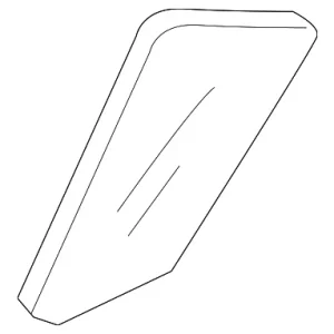 Vent Glass - Mazda (BN8V-72-661A)