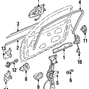 Window Regulator - Mazda (EA01-58-560B)