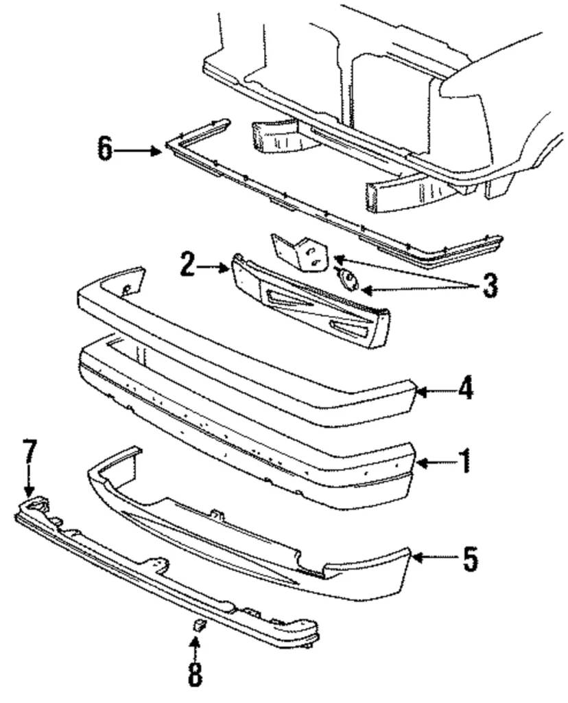 Upper Molding - Mazda (ZZL1-50-025)