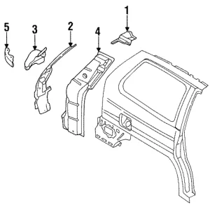Rear Extension - Mazda (LA01-70-761)